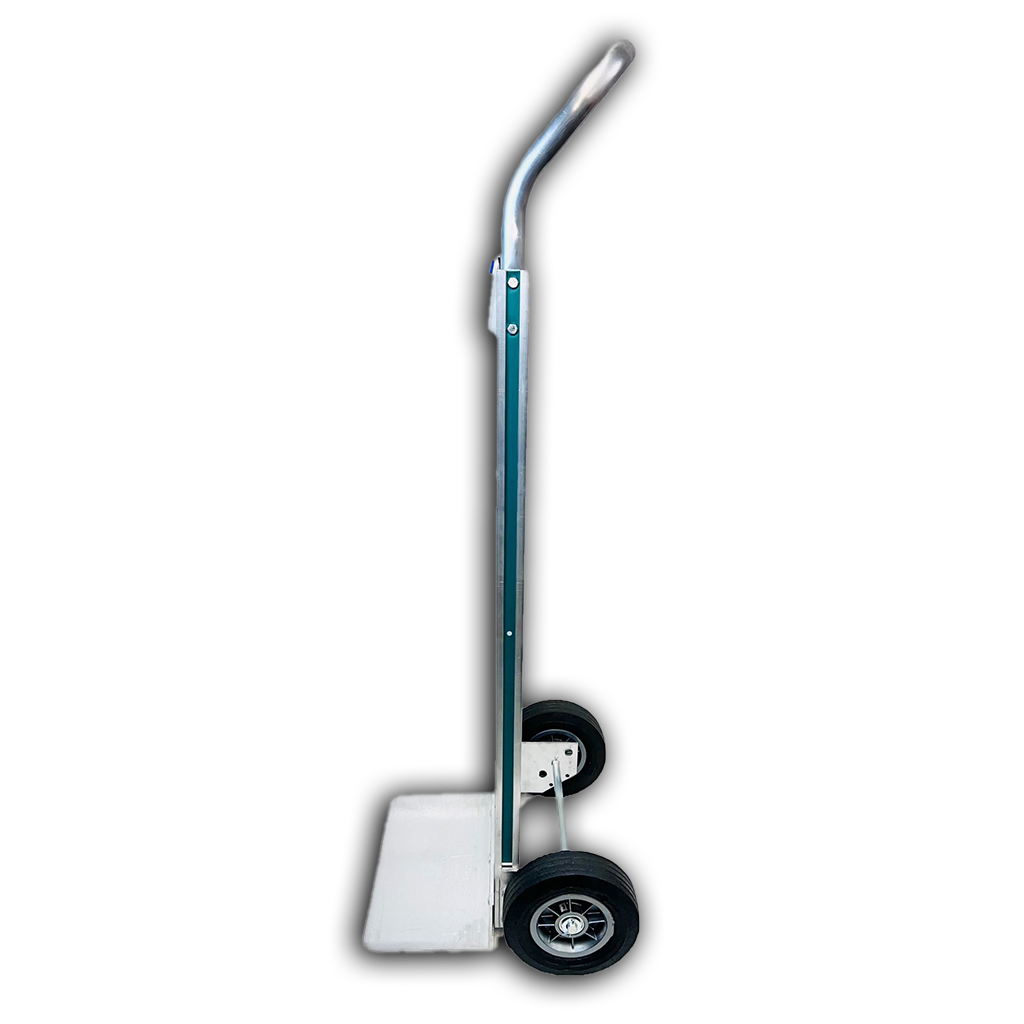 800 lb Capacity Aluminum Hand Truck with 8-inch Solid Rubber Tires