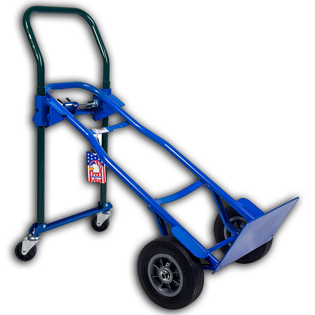Multi-Position Incline 600 lb Capacity Steel Hand Truck, Dolly and Cart