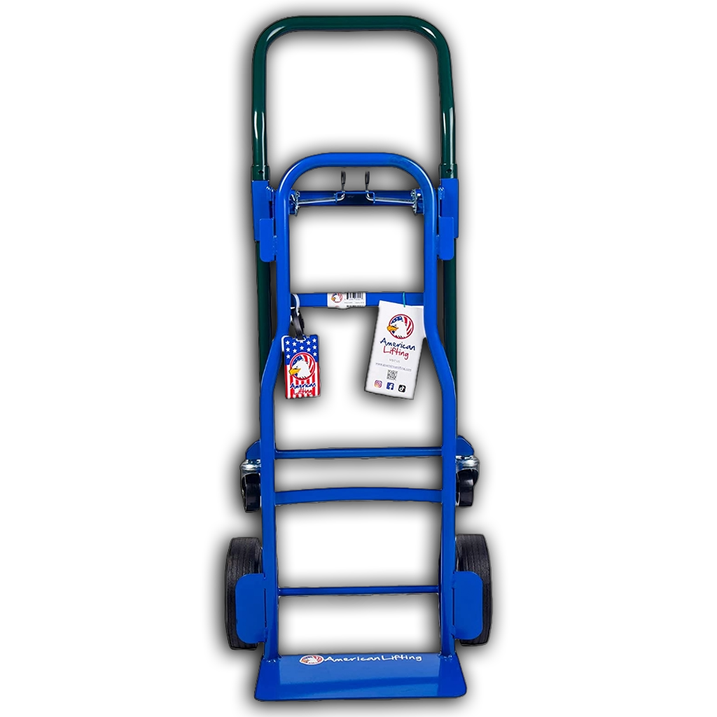 Multi-Position Incline 600 lb Capacity Steel Hand Truck, Dolly and Cart