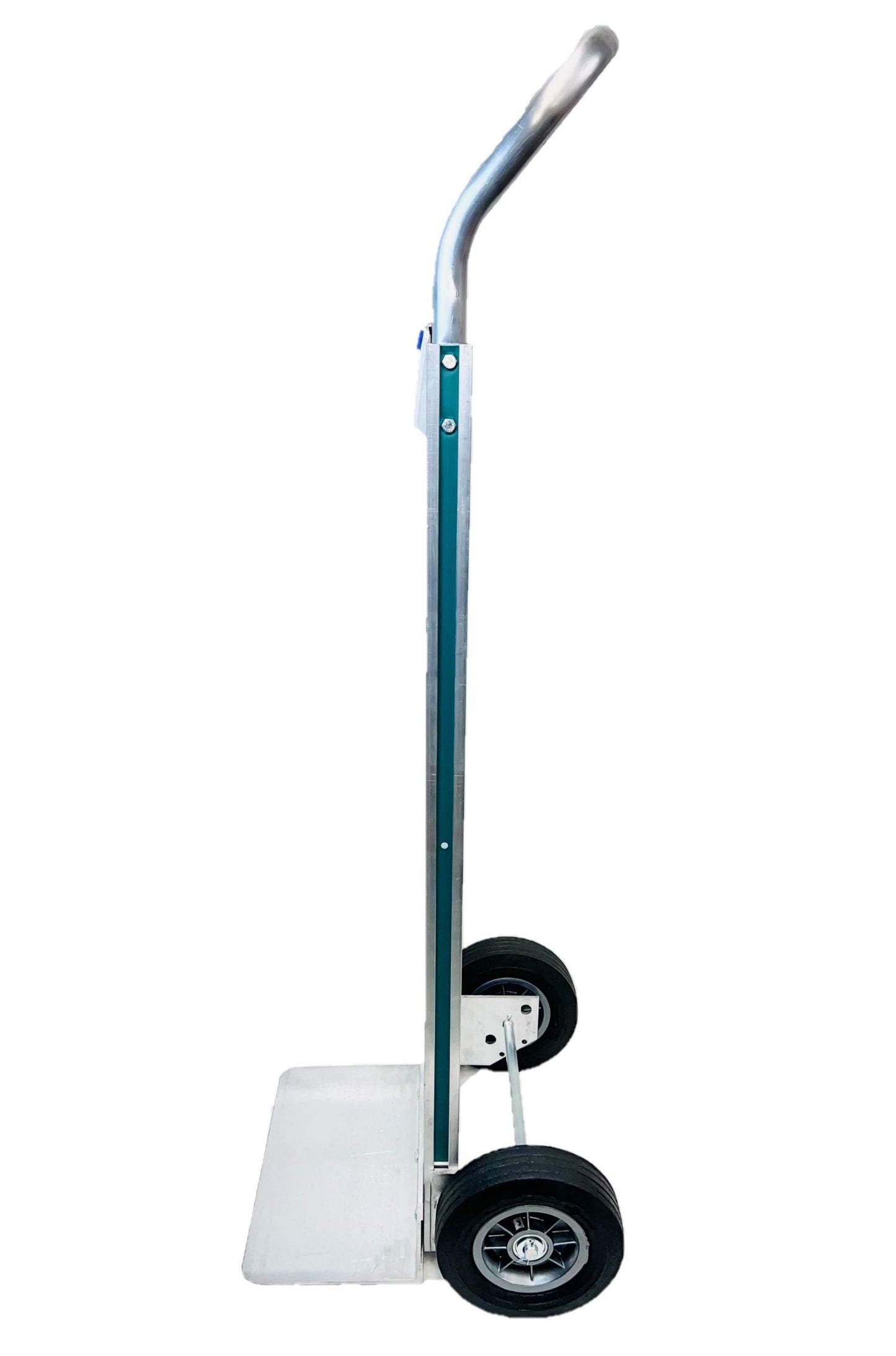 800 lb Capacity Aluminum Hand Truck with 8-inch Solid Rubber Tires