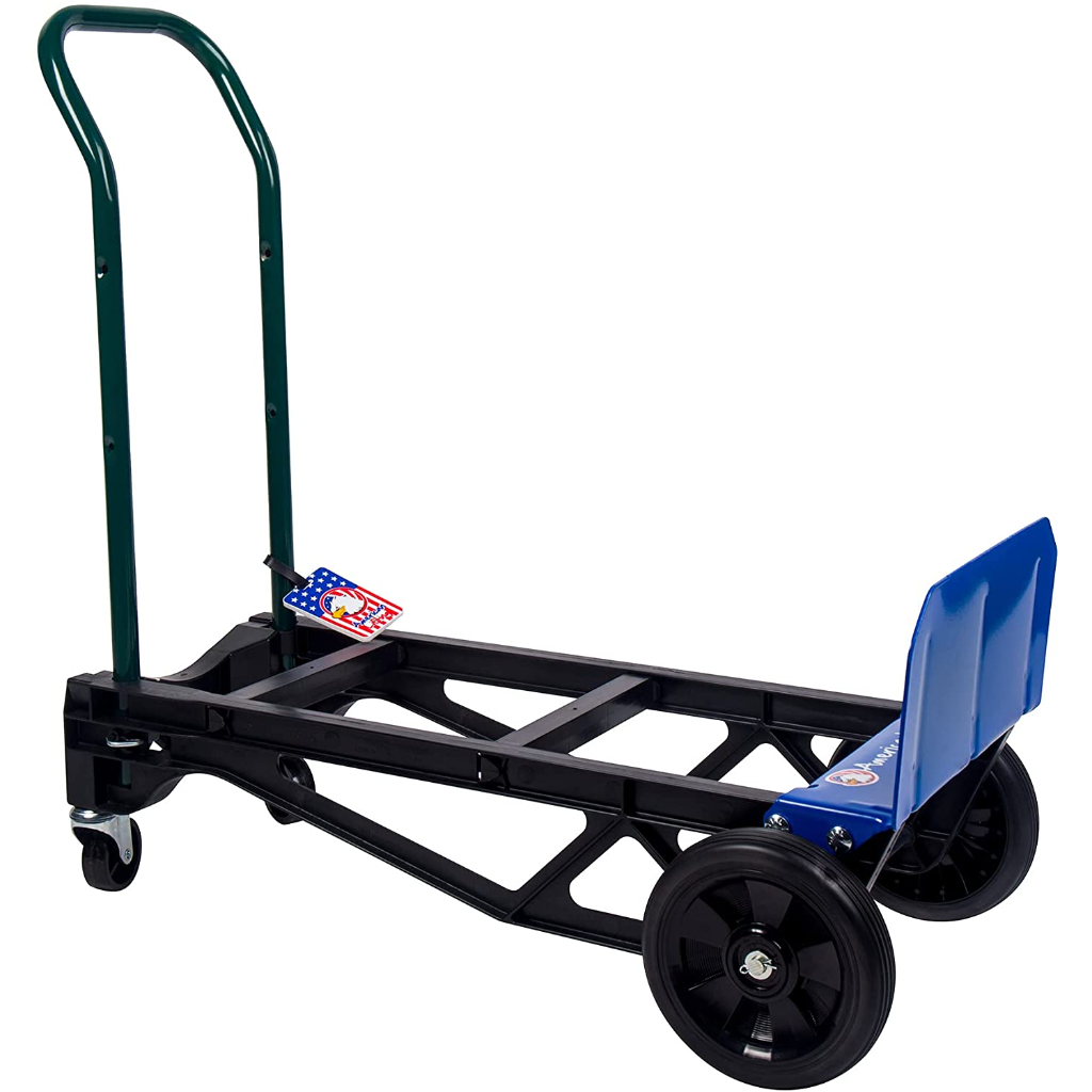 400 lb Capacity Ultra Lightweight Super Strong Nylon Convertible Hand Truck & Dolly