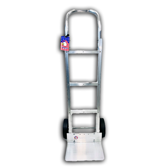800 lb Capacity Aluminum Hand Truck with 8-inch Solid Rubber Tires