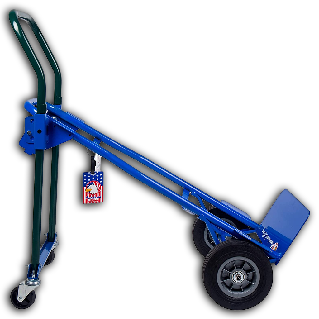 Multi-Position Incline 600 lb Capacity Steel Hand Truck, Dolly and Cart
