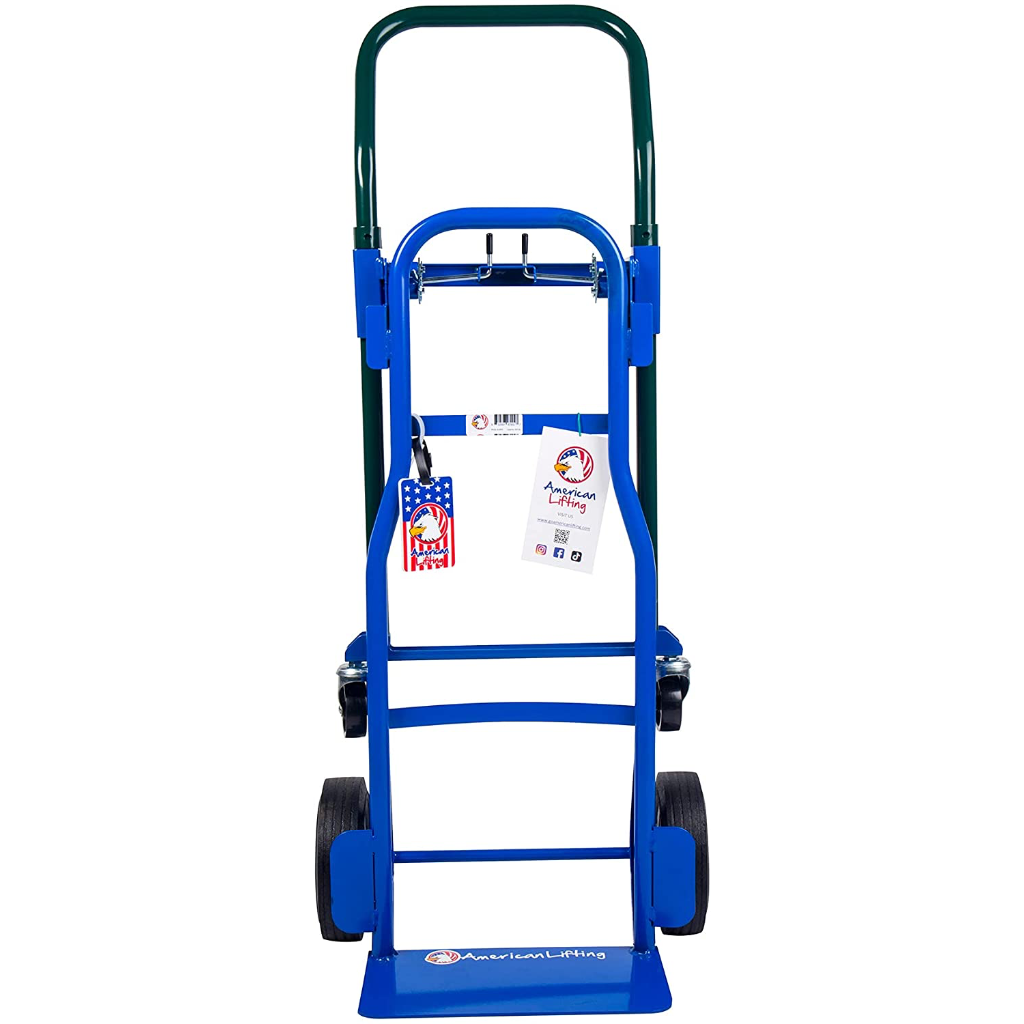 Multi-Position Incline 600 lb Capacity Steel Hand Truck, Dolly and Cart